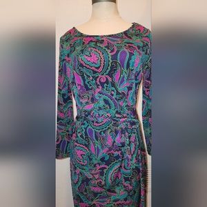 Anne Klein midi faux-wrap dress